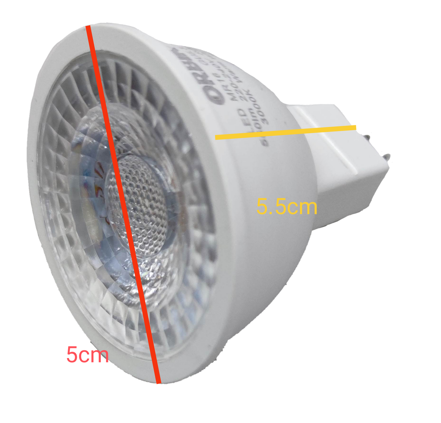 Orbik 7W warm white LED spotlight 3000K with a sleek design for enhanced lighting in any space