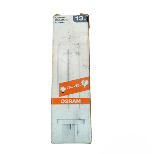 Osram 13W Pinlight Dulux D G24d-1 compact fluorescent bulb in original packaging