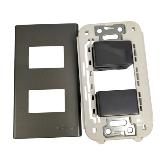 Panasonic 2 gang switch 4 way 16A 250V with sleek design for efficient control of electrical circuits