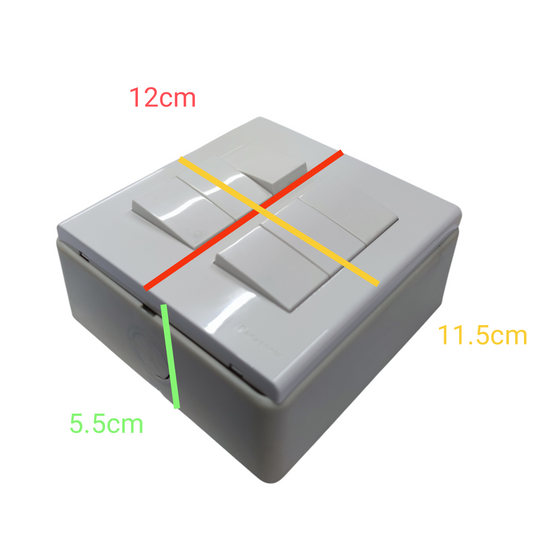 Panasonic 6 gang 4 way switch in white with a sleek design for versatile lighting control