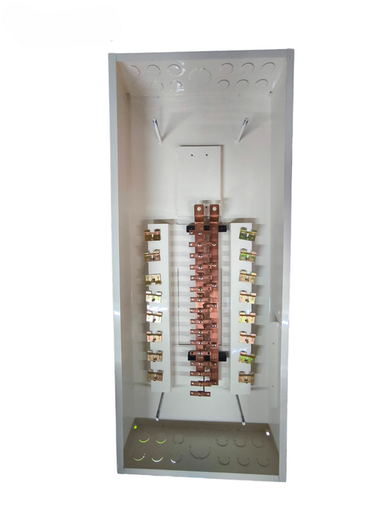 Koten Panel Board 2 Pole Main 250SPS electrical circuitry and parts inside white metal enclosure
