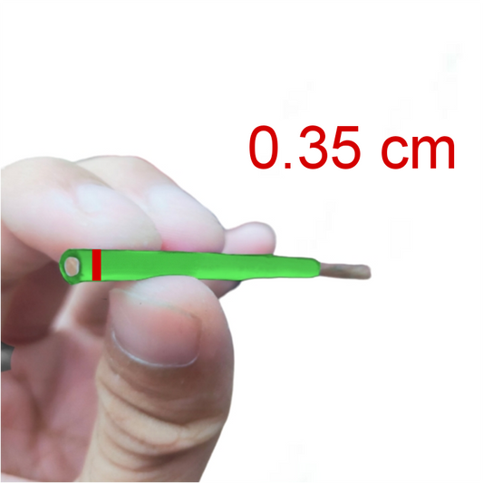 Philflex THHN AWG 12 Stranded Wire Green held between fingers showing wire thickness