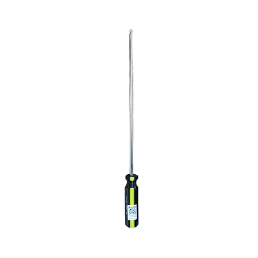 Rubicon Philip Screw Driver 906 300mm with black and yellow handle and metal shaft