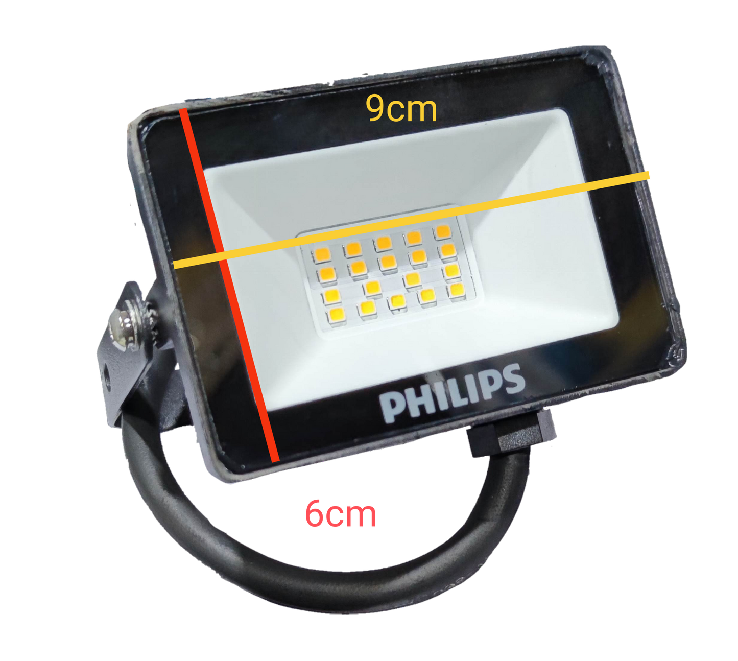 Philips 10W LED Flood Light 220V Neutral with a sleek design for outdoor illumination
