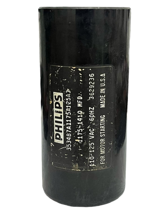 Philips 1175-1410MFD 110V motor start capacitor for electrical circuits and appliances