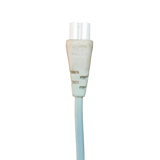 White Philips T5 batten connector wire with two-pin socket for T5 fluorescent tubes
