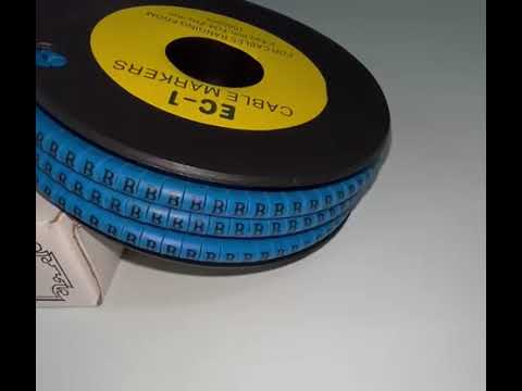 Cable "B" Marker 2.6mm to 4.2mm Blue EC-1B, 1000PCS