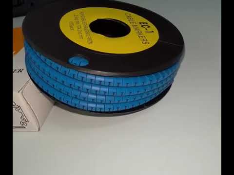 Cable "I" Marker 2.6mm to 4.2mm Blue EC-1B, 1000PCS