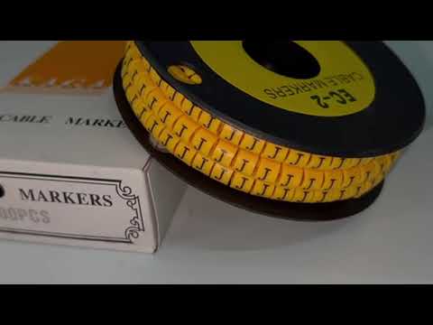 Grippes J Cable Marker 3.6mm to 5.2mm Color Yellow 1roll 500pcs) EC-2Y