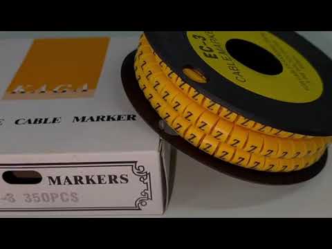 Cable Marker "Z" 5.0mm to 7.2mm EC-3 Yellow (350PCS)
