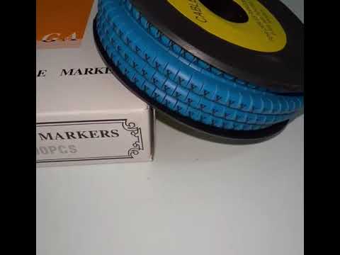 Cable (X) Marker 2.6mm to 4.2mm 1000pcs Blue EC-1B