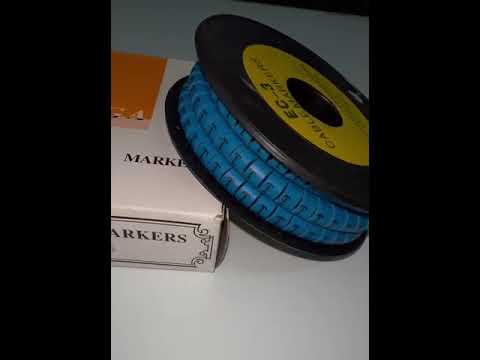 Grippes T Cable Marker 5.0mm to 7.2mm (350pcs) Blue - EC-3B(T)