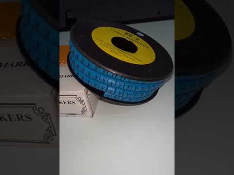 Grippes (Y) Cable Marker 3.6mm to 5.2mm Color Blue 1roll 500pcs EC-2B