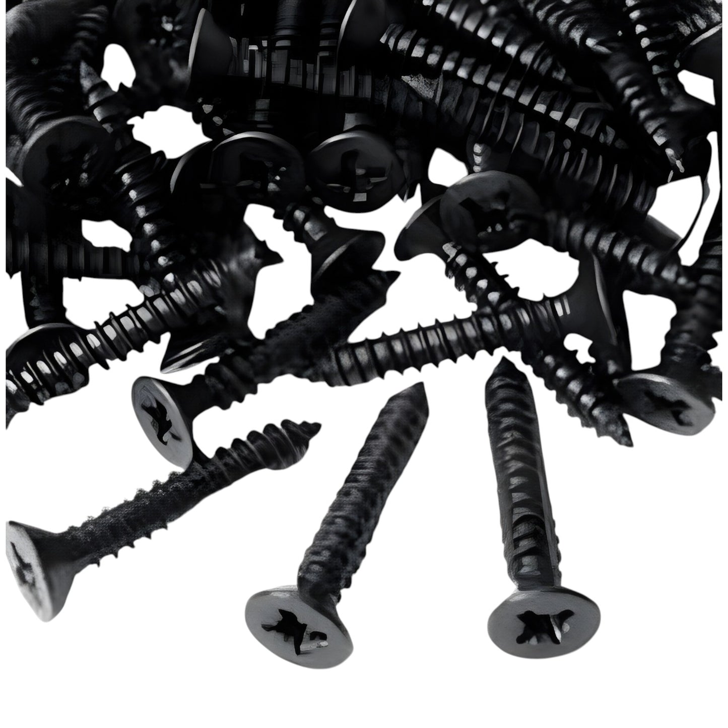 Black Screw 4 Inch for Wood Gypsum black countersunk Phillips head coarse thread screws from China vendor