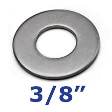 Electx Electrical Supply three eighth inch flat metal Washer Galvanize Steel corrosion resistant for hardware