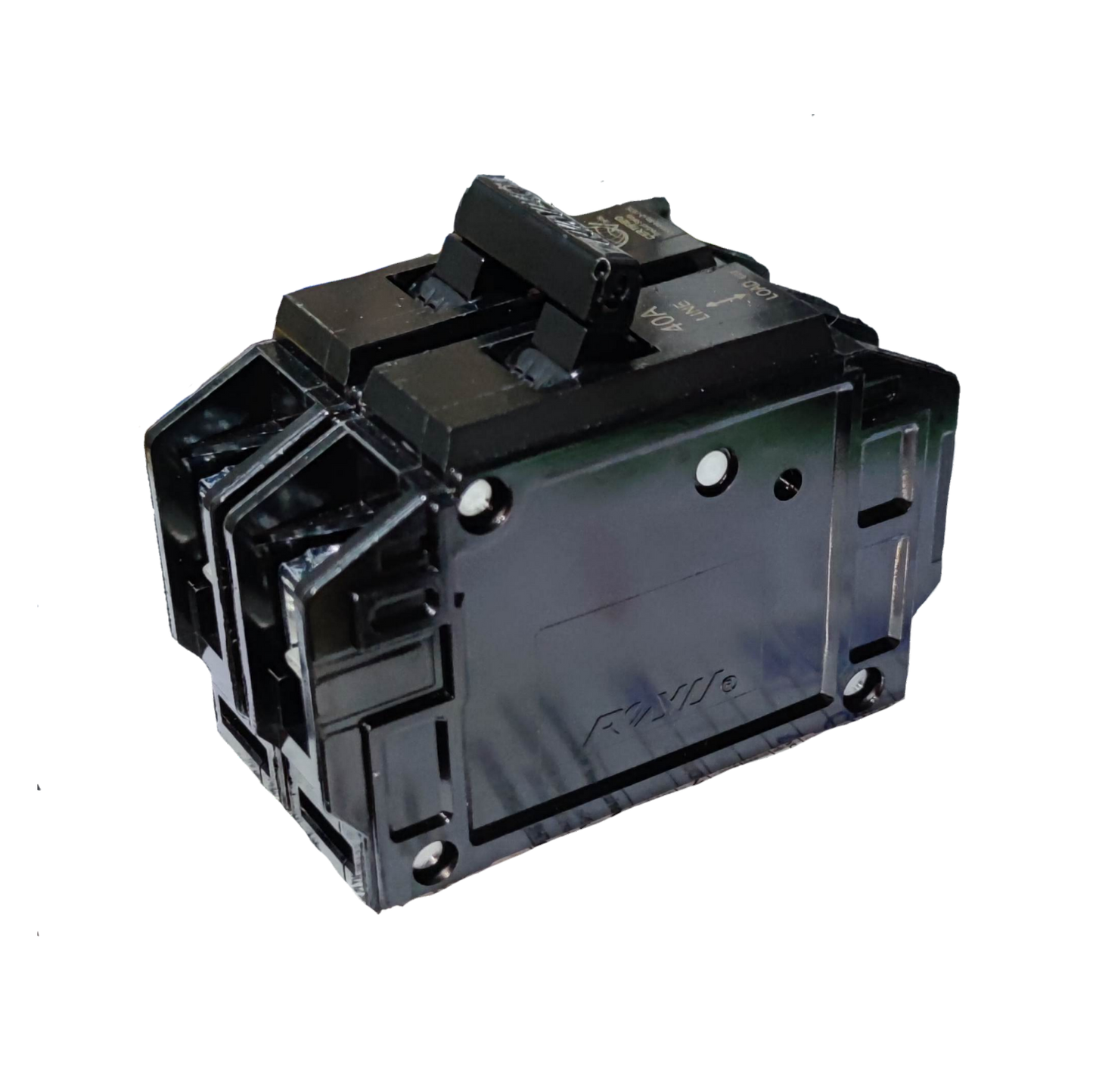 Royu 40A 2 pole circuit breaker black electrical component for circuit protection