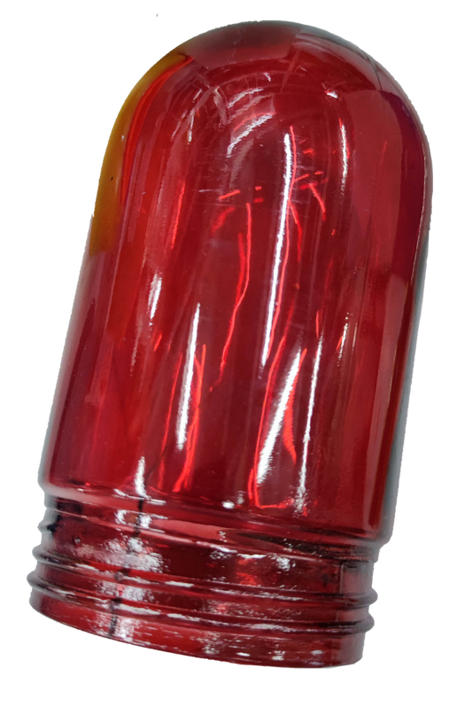 Biglite red vapor lamp glass cover with threaded base for lighting installation accessories