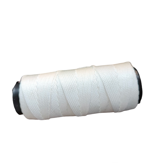Local quilting spool of white Rewinding Thread 60 Grams Nylon for sewing and crafting