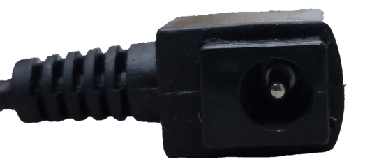 Right angle DC power cable connector for efficient space-saving connections