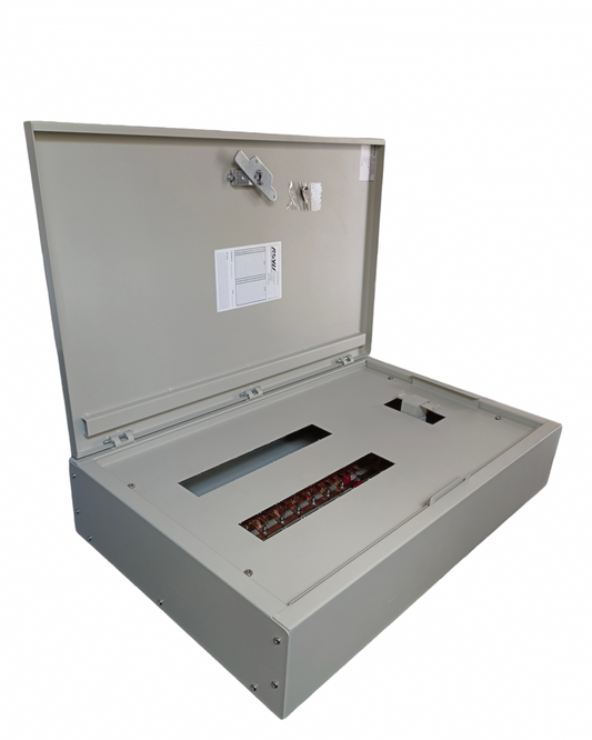 Royu 16 Branches Panel Board Only PB25 electrical circuitry box with open lid and visible compartments