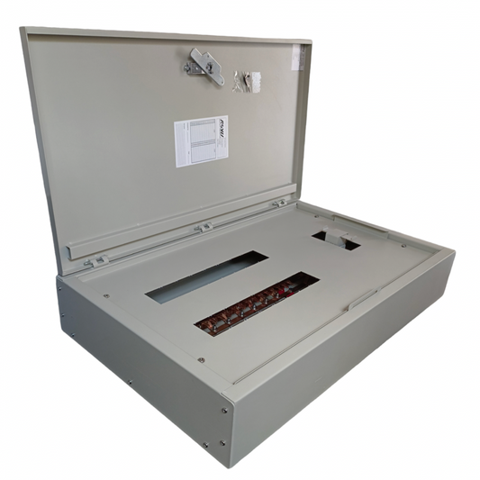 Royu 16 Branches Panel Board Only PB25 electrical circuitry box with open lid and visible compartments