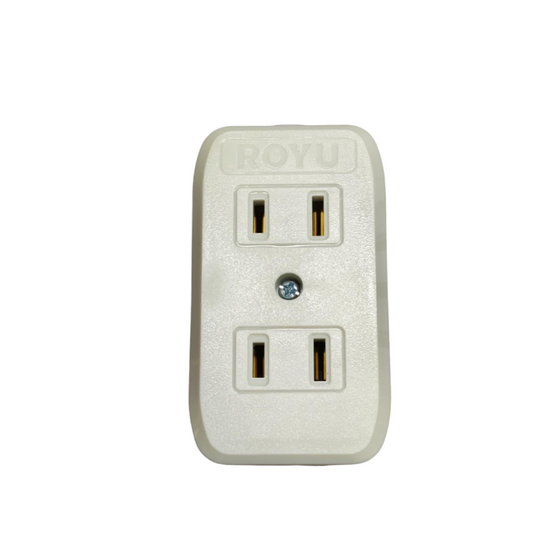 Royu 2 gang outlet 10A 250V with two sockets for safe electrical connections in homes