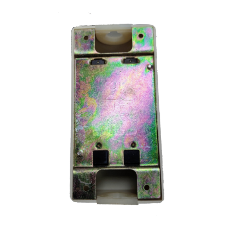 Royu 30 Ampere 2P Breaker with PVC Enclosure . metal mounting plate and white PVC housing for electrical circuits