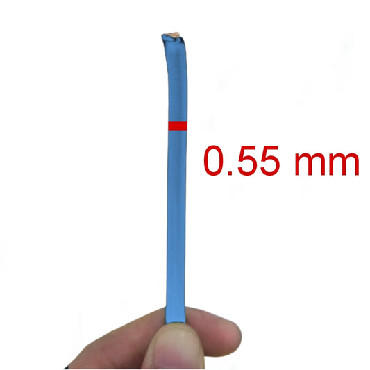Royu 8mm THHN Wire AWG 8 - Blue 1M held in hand showing flexible design for various wiring needs