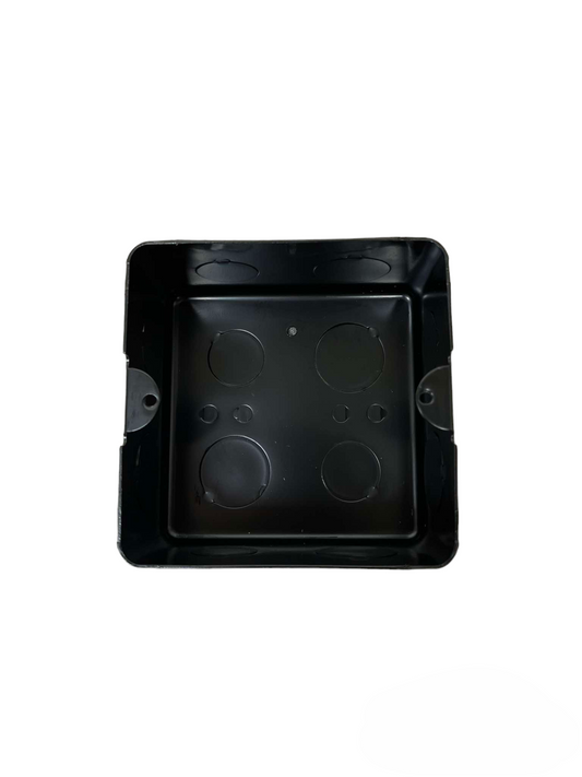 Royu black plastic electrical box for Duplex Universal Outlet with Ground 16A installation
