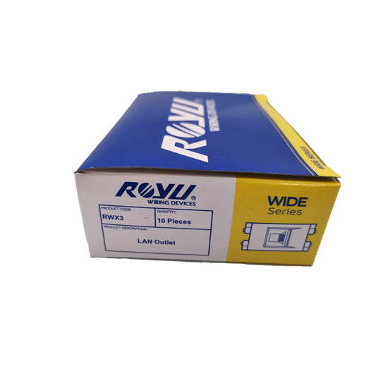 Royu Internet Outlet Data Outlet RWX3 LAN outlet box with 10 pieces in wide series packaging