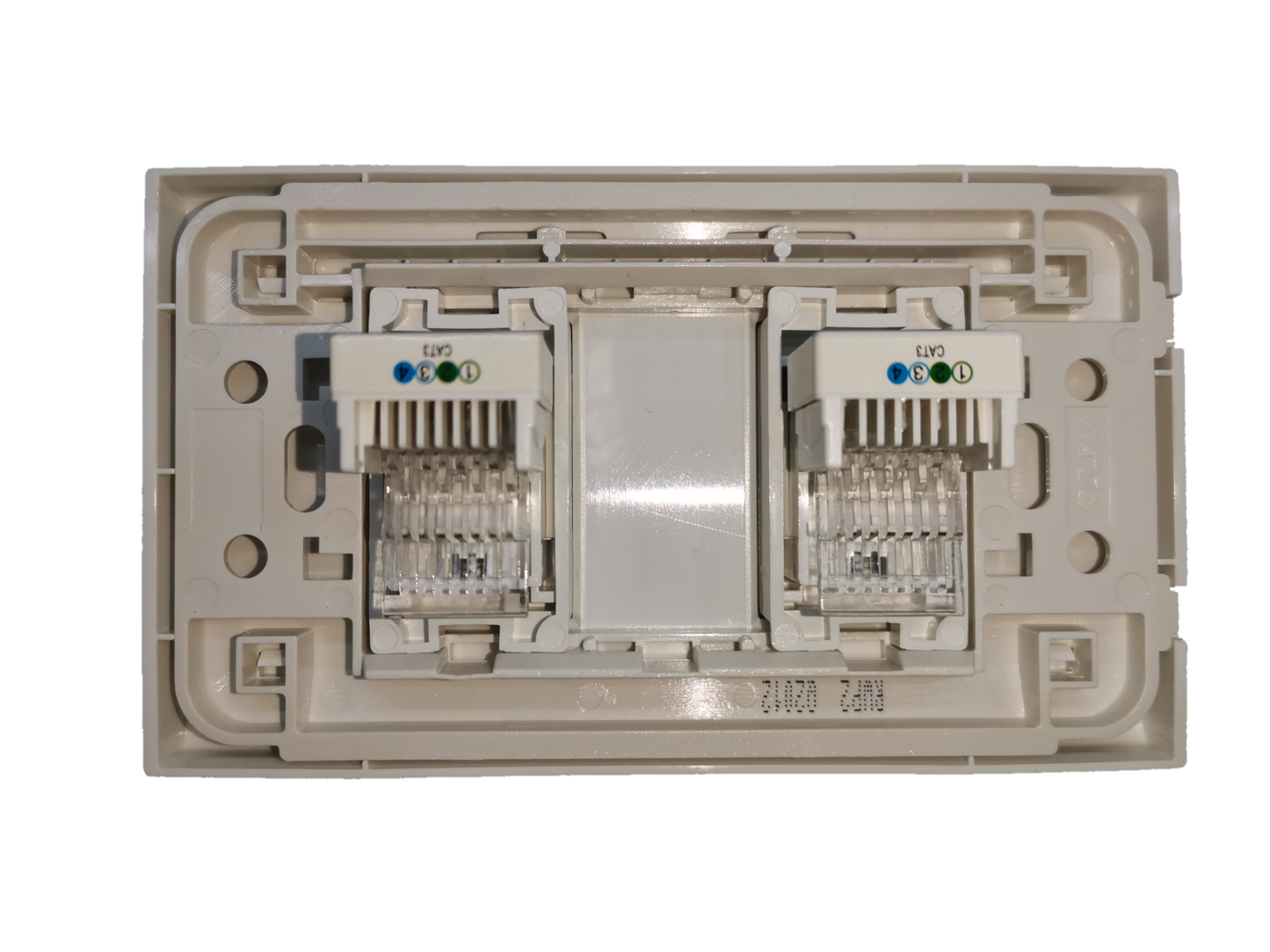 Royu Telephone Outlet 2 Gang electrical wiring socket for telecom connectivity
