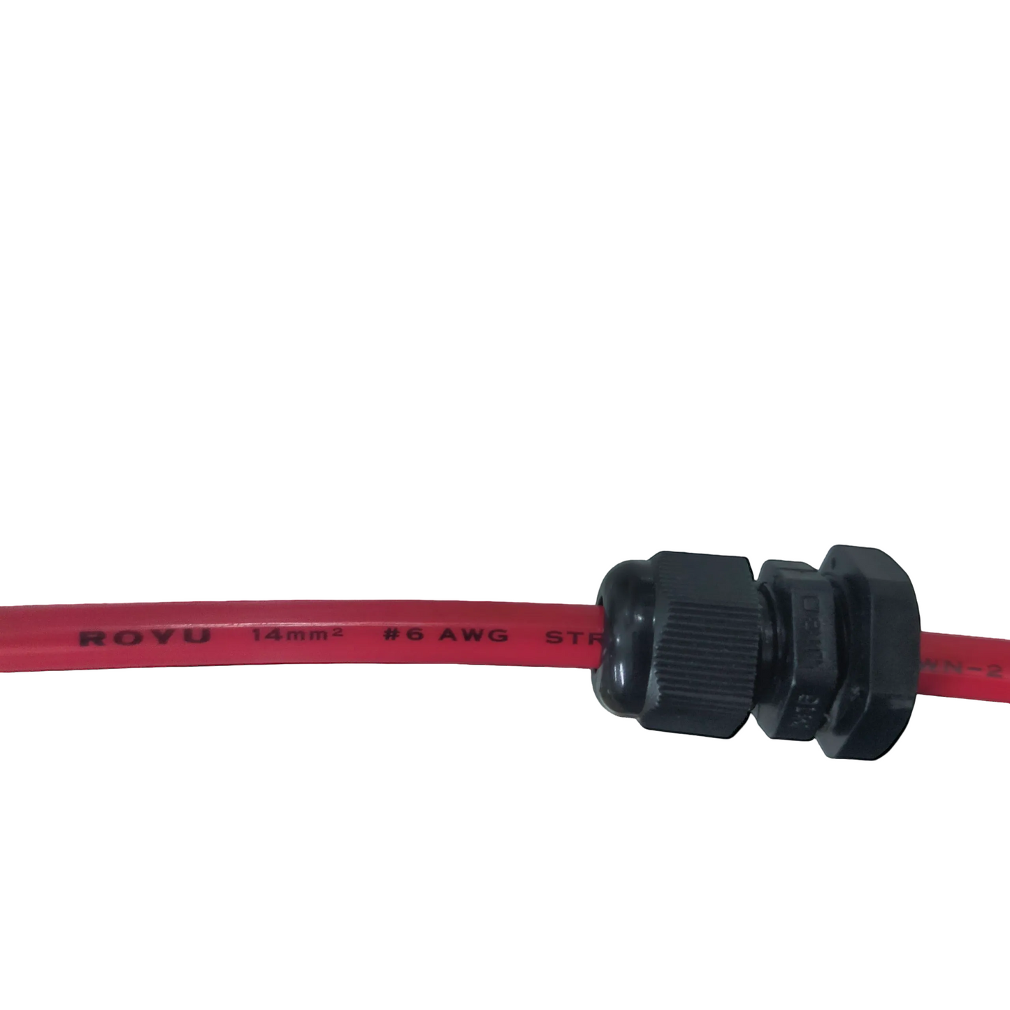 Royu THHN wire 6 AWG 40 meters in red with durable insulation for electrical applications