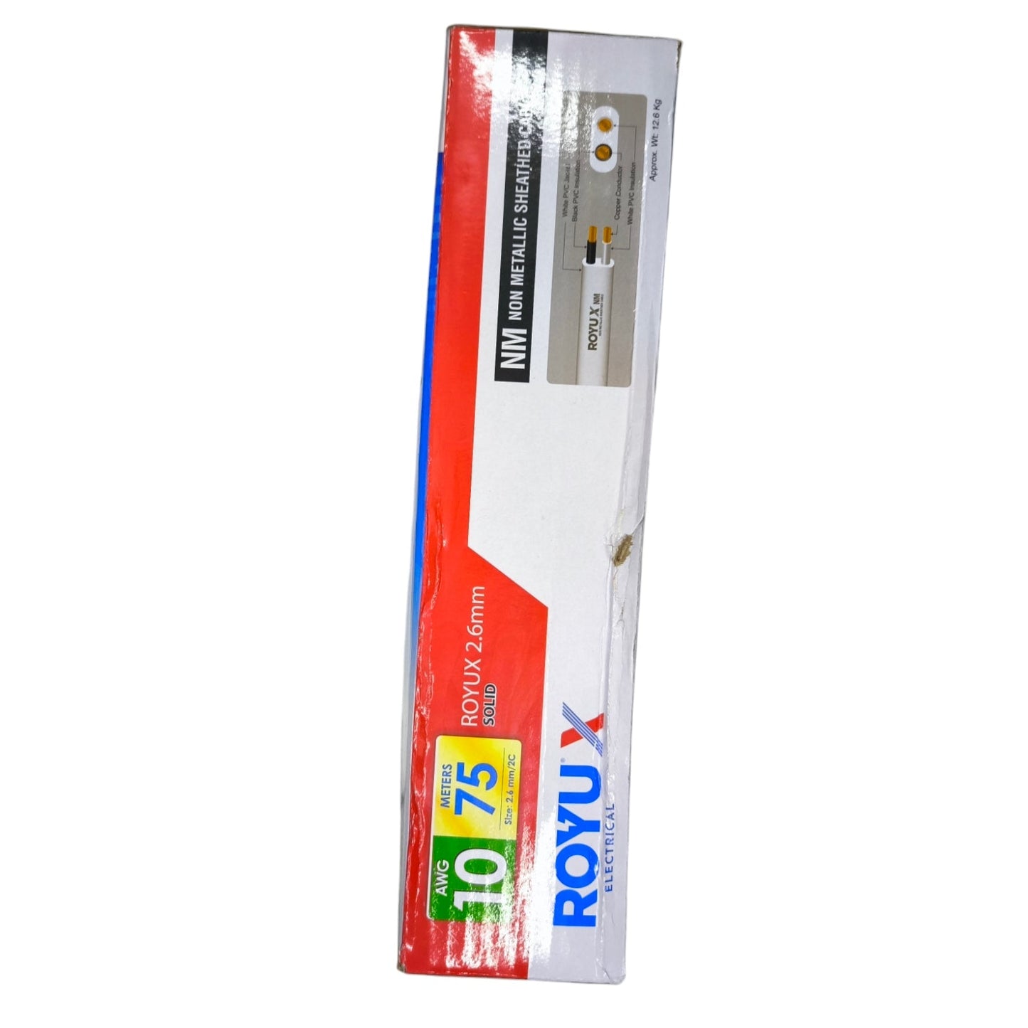 Royu Romex Cable AWG 10 Solid Wire packaged for easy use in electrical projects