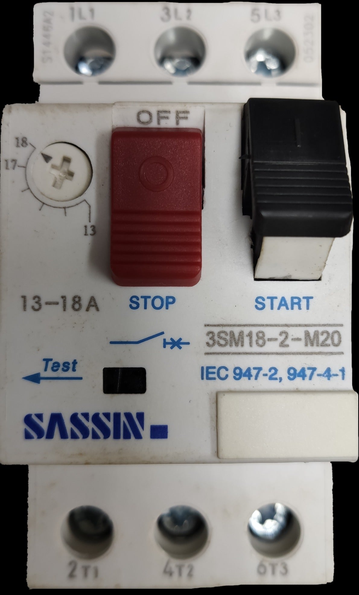 Electx Electrical Supply Motor Protection Circuit Breaker 13-18A with red stop and black start switches