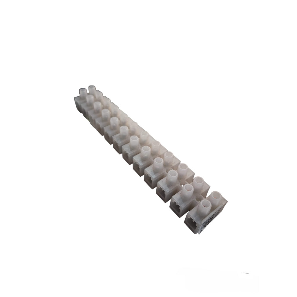 Electx Electrical Supply 3A 12 Pairs PVC Terminal Block white screw terminal strip for electrical safety and wiring connections
