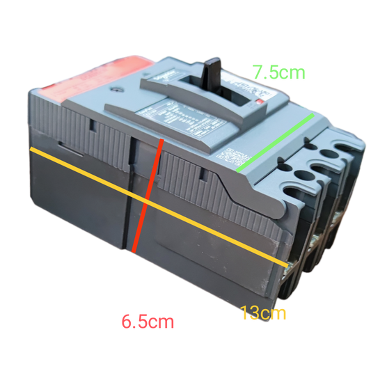 Schneider 15A 10KAIC 3 pole MCCB 220V molded case circuit breaker with black toggle switch