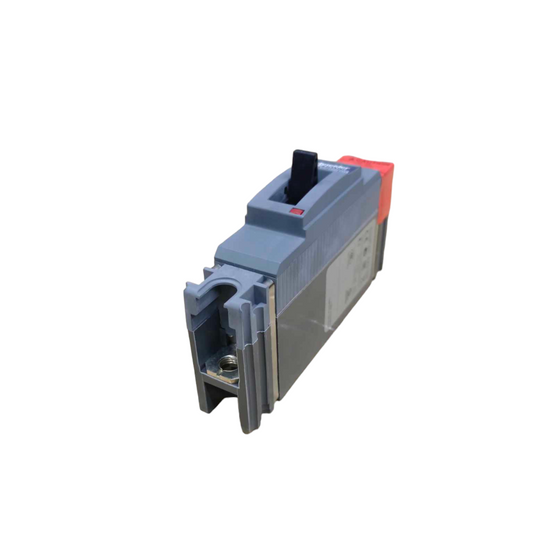 Schneider 80A 1 Pole Industrial Circuit Breaker in gray with black switch lever