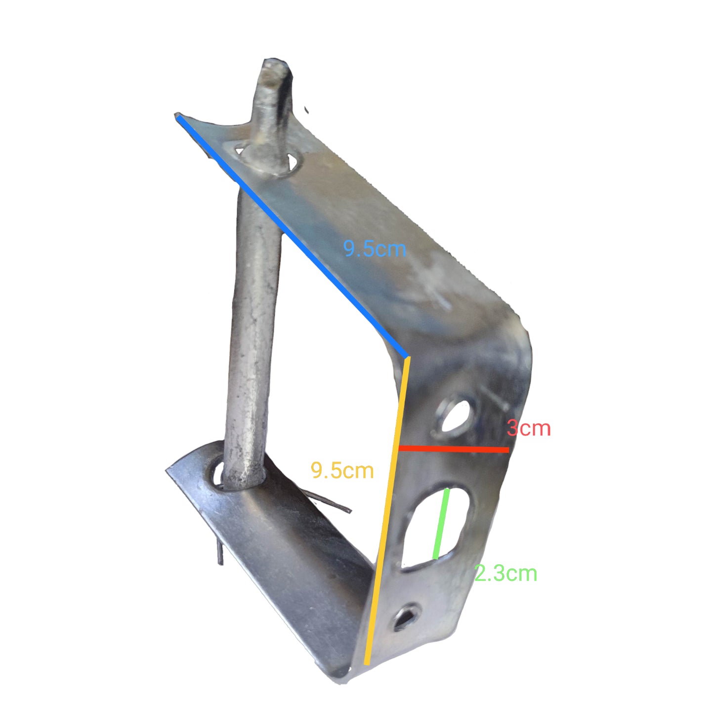 Local secondary rack 1 wire insulator made of durable metal for secure electrical connections