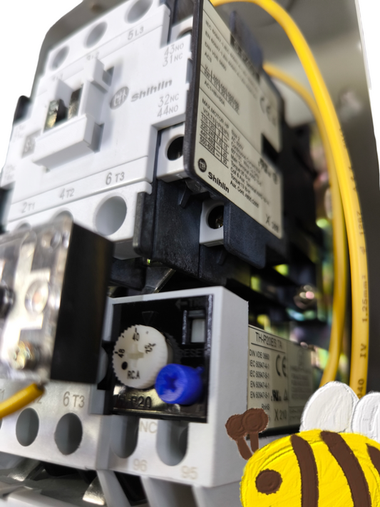 Shihlin Magnetic Starter 40A 15HP 220V electrical component with wiring and control dial