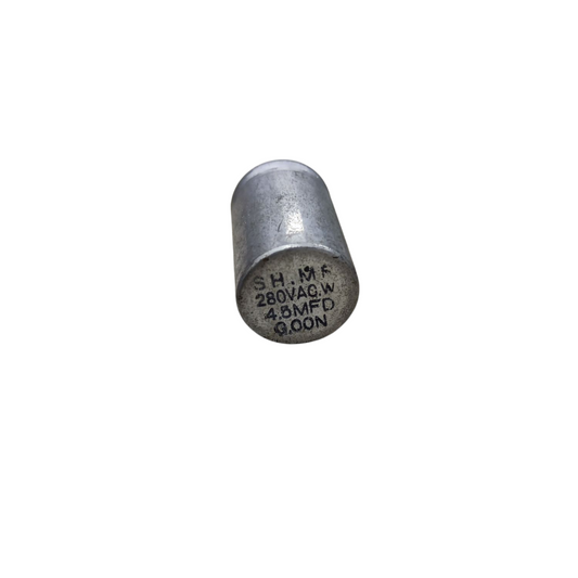 Motor Running Capacitor 280V cylindrical metal 4.8 MFD replacement part from China for fan motors