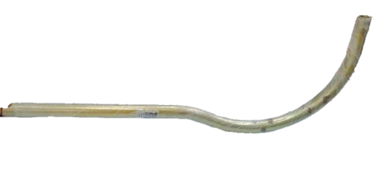 Amco single arm lamp post curved metal lighting installation accessory in beige