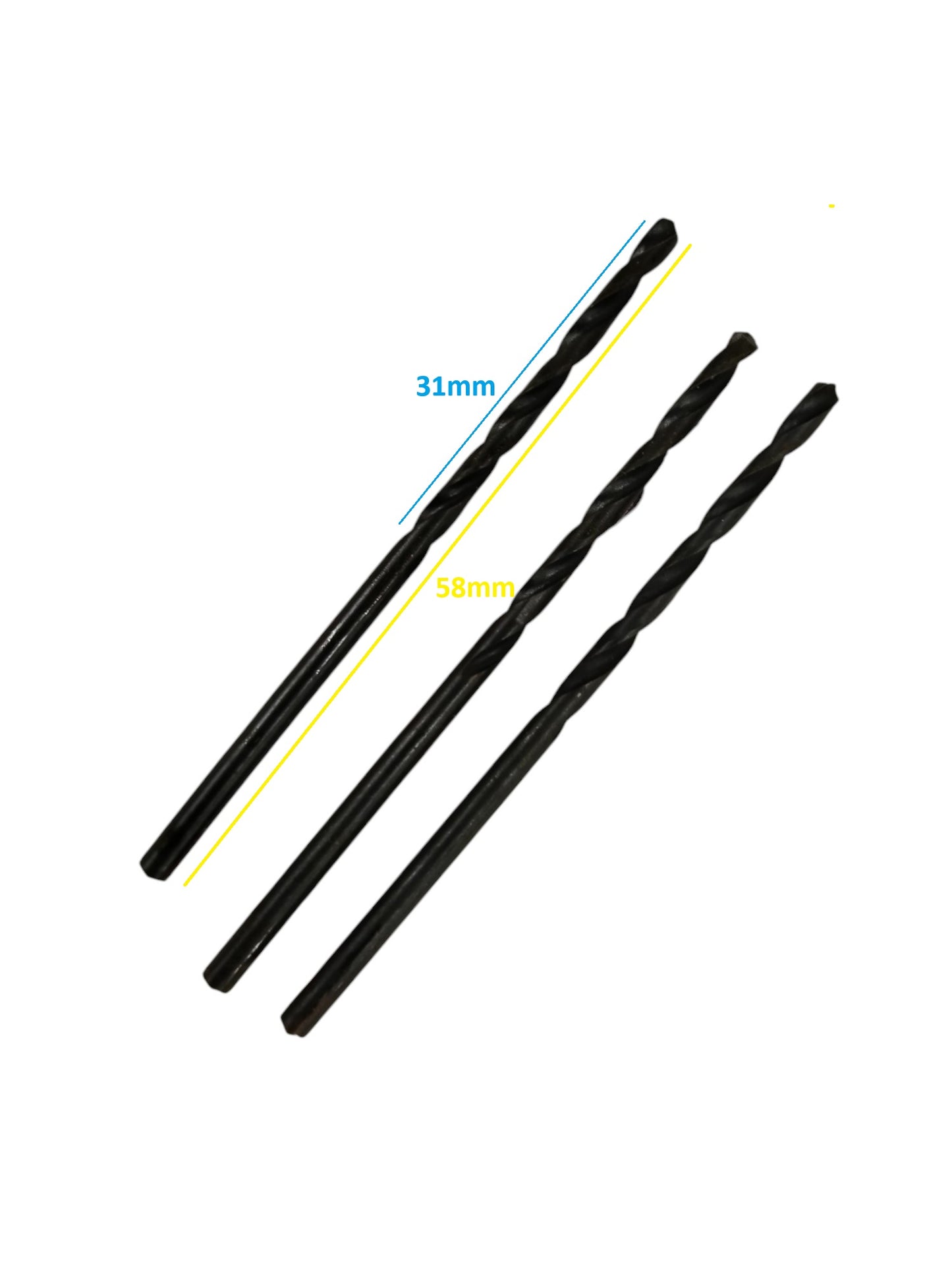 Rubicon Steel Drill Bit Set for Precision Drilling featuring three sizes for versatile applications