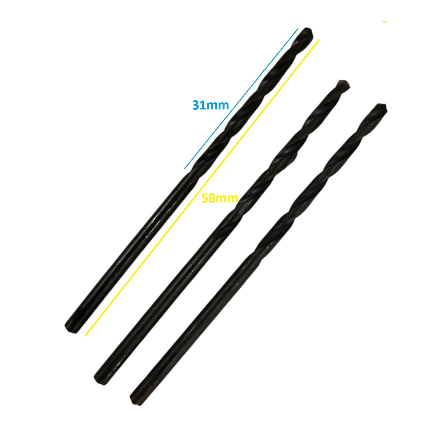 Rubicon Steel Drill Bit Set for Precision Drilling featuring three sizes for versatile applications