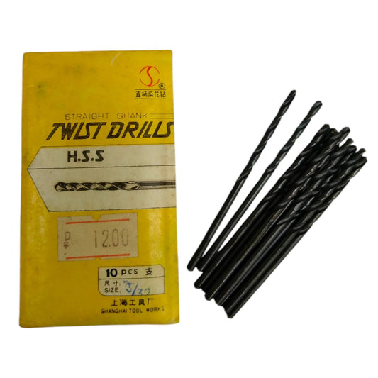 Rubicon Steel Drill Bit Set for Precision Drilling featuring 10 high-speed steel bits in original packaging