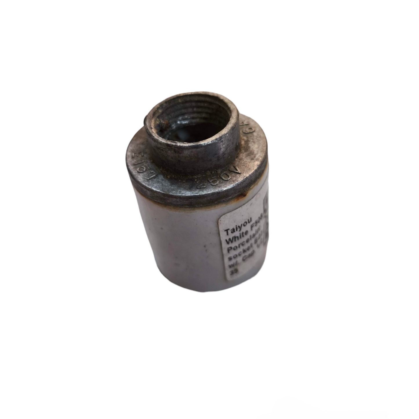 Taiyou porcelain E27 conduit socket for lighting installation and electrical accessories