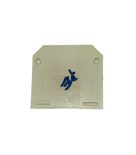 Grippes Terminal Block Cover 3.6cm white electrical part with mounting features for circuit protection
