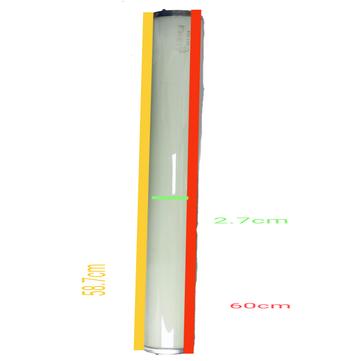 TFC 18W T-8 Fluorescent Tube Green measuring 60 cm length for energy-efficient lighting
