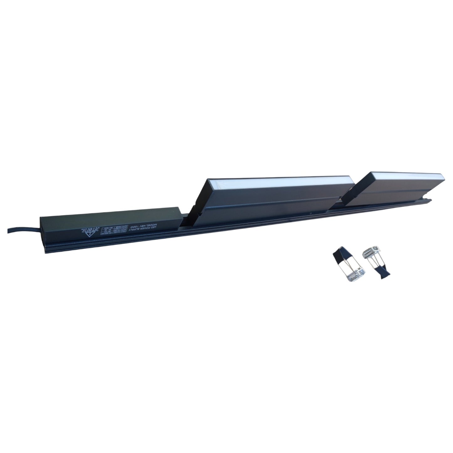 Magnetic Track Light 1 Meter 26mm with 2pcs 18W LED Foldable Flood 220V Warm White ( ILLUMIQ TERRA)