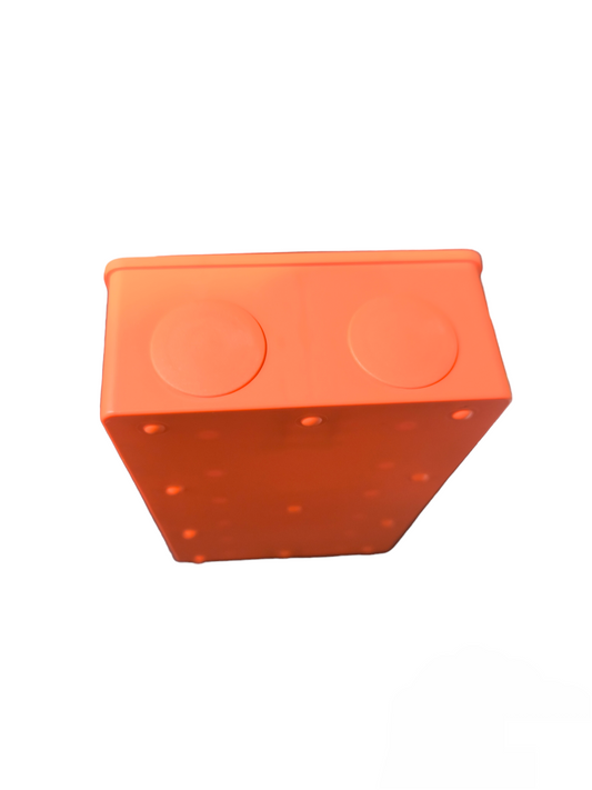 Omni orange Utility Box for 9 Gang Wiring Devices with sealed cover for electrical wiring