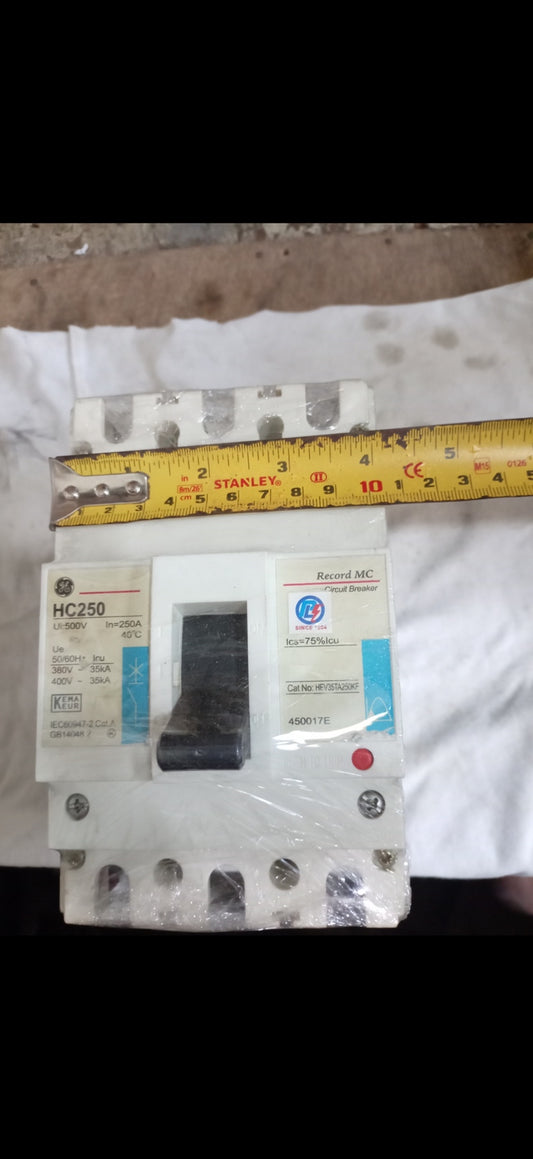 GE 250A 3 Pole Industrial Circuit Breaker HC250A
